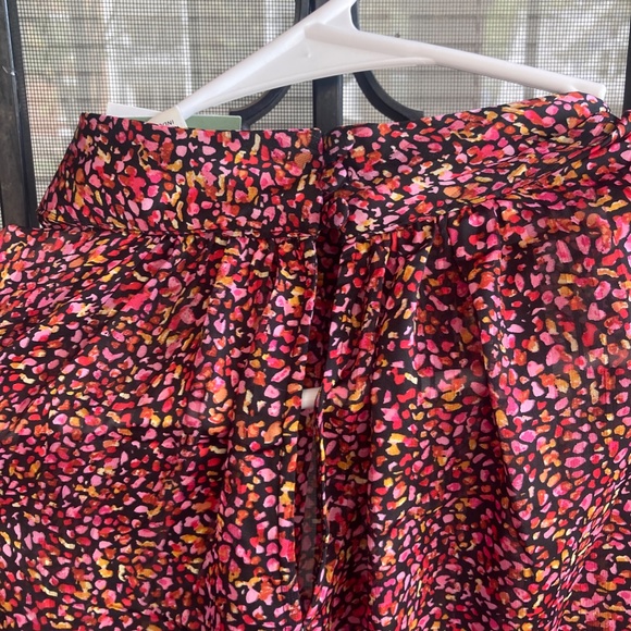 H&M NWT Pink Multicolor Blouse; Balloon Sleeve Blouse; Size Large - Picture 3 of 5